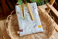 Zigzagdikiş Renkli Lamalar Kitap Kılıfı