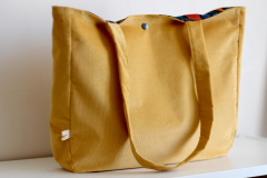 Zigzagdikis Hardal Fitilli Kadife Çanta