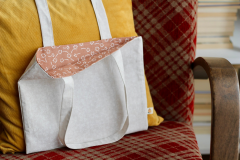 Zigzagdikis Desenli Pamuklu Mini Çanta-7