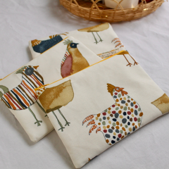 Zigzagdikis Renkli Tavuklar Makyaj Çantası