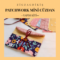 Zigzagdikiş Patchwork&kırkyama Mini Cüzdan Yapım Kiti