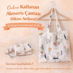 Zigzagdikis Katlanan Alışveriş Çantası Online Dikim Atölyesi 22 Nisan