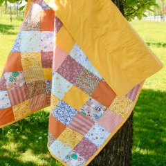 Zigzagdikis Renkli Patchwork & Kırkyama Kapitone Örtü-no.2